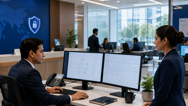 Financial services contact center